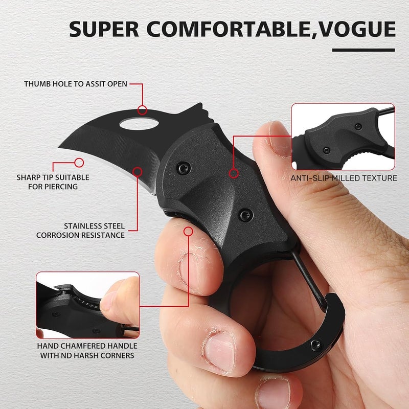 COOL PARD EDC Pocket Folding Knife, Small Pocket Knife with 1.34''Sharp Blade, EDC Knife for Men Women, Mini Folding Knives Box Cutter for Everyday Carry，Small Gift for Women Men. - Image 5